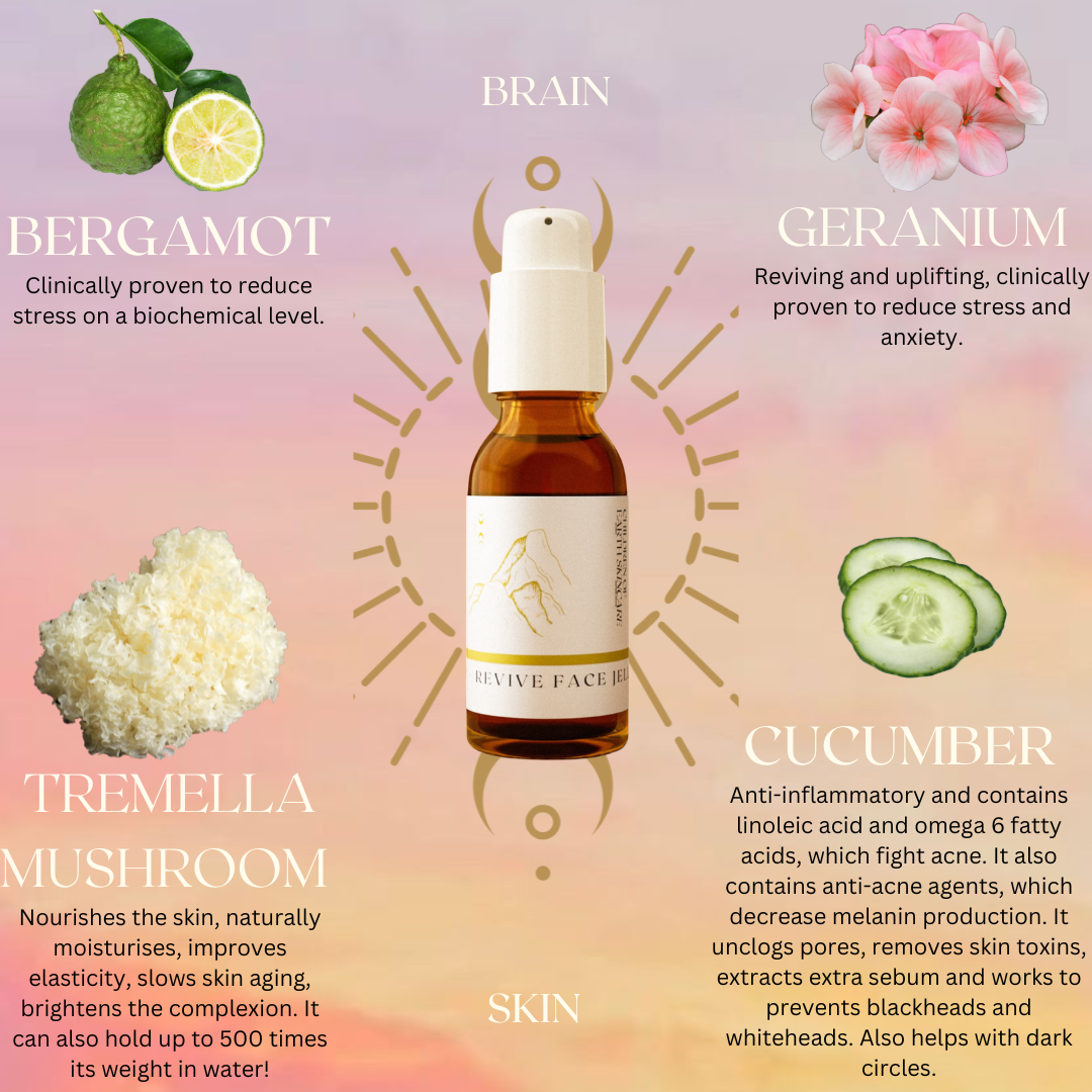 tremper + raviver la gelée pour le visage