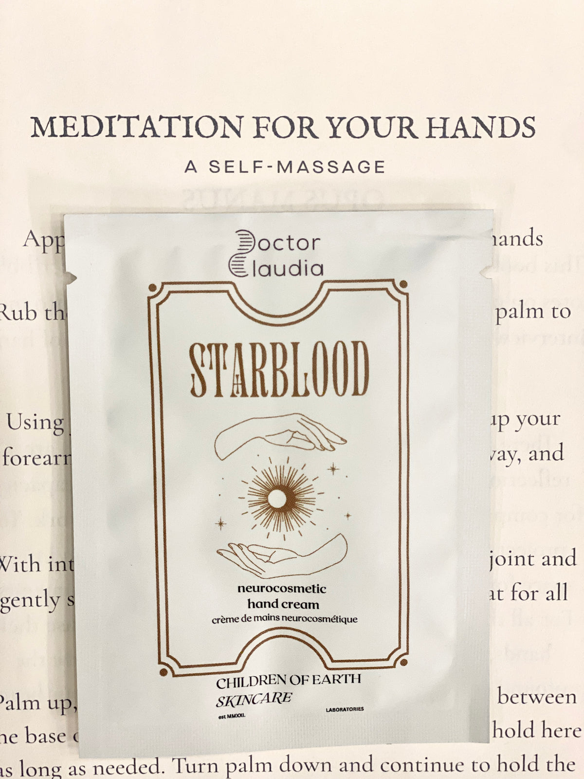 Starblood skin longevity hand cream with NAD+